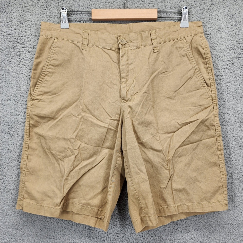Columbia Sportswear Company Mens 34W‎ 10L Tan Chino Shorts Casual Cotton